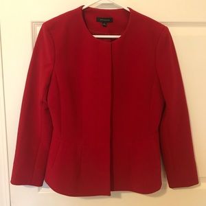 Red lightly worn Ann Taylor blazer size 6